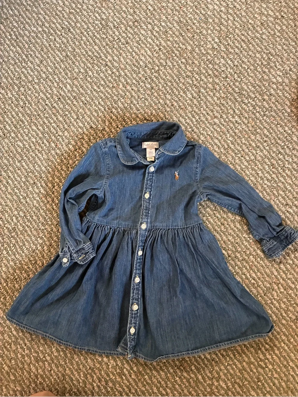 😎 Baby Girl Ralph Lauren Denim Dress